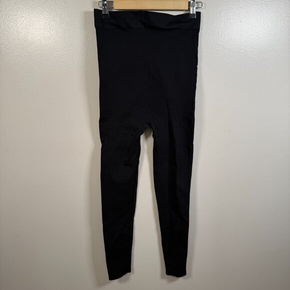 Blanqui Maternity Leggings Size Medium Full Panel Black Belly Support - Picture 3 of 8